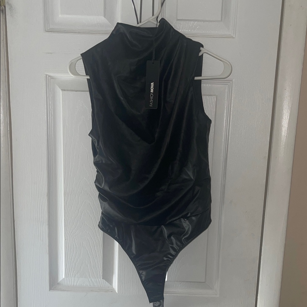 Black Sleeveless Bodysuit